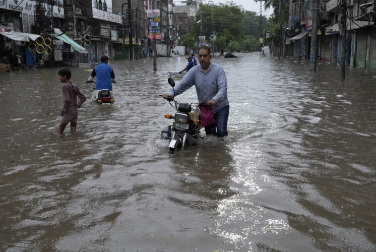 Pakistan’s cultural capital sees record rainfall, flooding streets and affecting daily life
